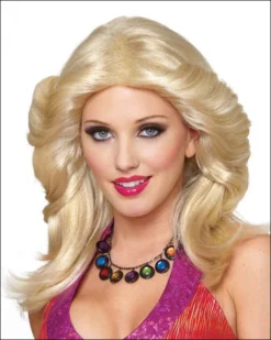 Franco Costume Wigs Feathered 1970s Female Costume Wig By Franco