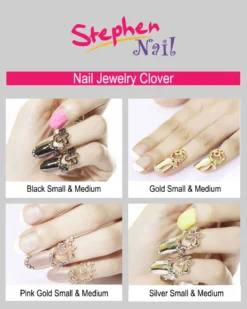 Stephen Nail Jewelry Clover (Medium-Gold)