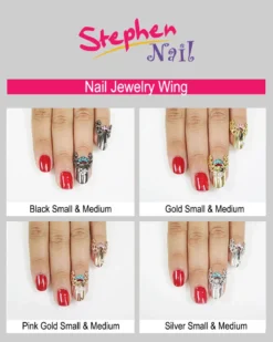 Stephen Nail Jewelry Wing (Medium-Pink Gold)