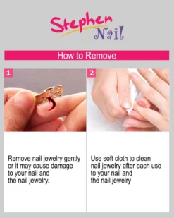 Stephen Nail Jewelry Wing (Small-Pink Gold)