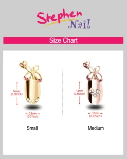 Stephen Nail Jewelry Butterfly (Small Pink Gold)