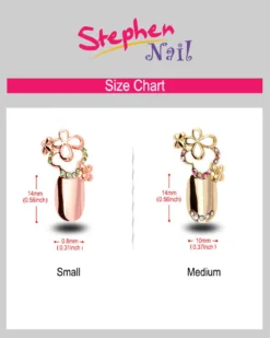Stephen Nail Jewelry Clover (Small-Pink Gold)