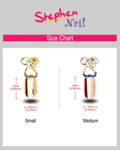 Stephen Nail Jewelry Triple Hearts (Small-Silver)