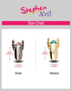 Stephen Nail Jewelry Wing (Medium-Gold)