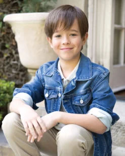 Logan | Kids Lace Front & Monofilament Top Synthetic Wig By Amore