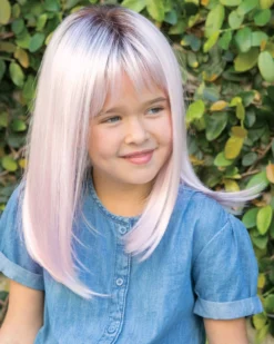 Wigs For Kids Miley | Kids Lace Front & Monofilament Top Synthetic Wig By Amore