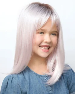 Wigs For Kids Miley | Kids Lace Front & Monofilament Top Synthetic Wig By Amore