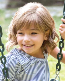 Elsie (Exclusive) | Kids Lace Front & Monofilament Part Synthetic Wig By Amore Wigs For Kids