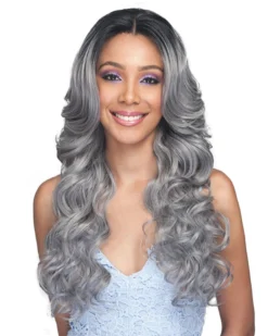 Wigs For Black Women Kiliah | Lace Front Human Hair Blend Wig By Bobbi Boss