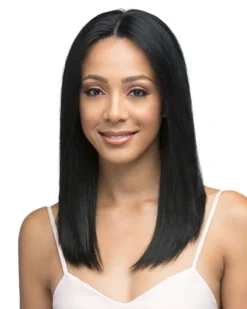 Wigs For Black Women Natural Straight 18 | Lace Front Remy Human Hair Wig By Bobbi Boss