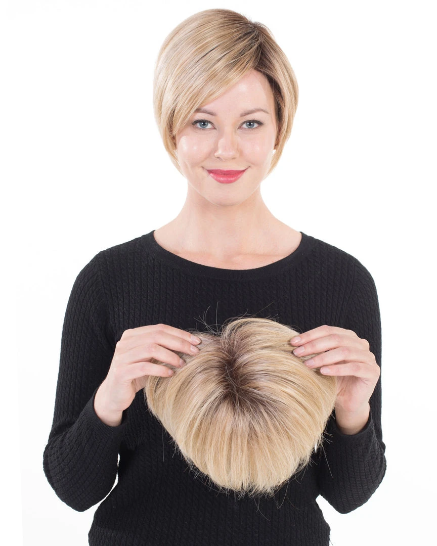 Lace Front Mono Topper 6 | Synthetic Wiglet By Belle Tress Clearance Items 5 Lace Front Mono Topper 6 | Synthetic Wiglet By Belle Tress Clearance Items