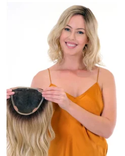 Premium 100% Handmade Topper 14 Wave | Toppers By Belle Tress Clearance Items 13 Premium 100% Handmade Topper 14 Wave | Toppers By Belle Tress Clearance Items