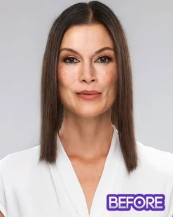 Top Coverage 12 Inch | Lace Front & Monofilament Synthetic Hair Toppers By Jon Renau 8~12 Inch