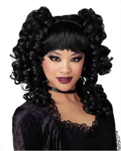 California Costume Wigs Goth Curls Black Halloween Wig By California Costumes