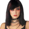 California Costume Wigs Glimmer Glam Black/Red Costume Wig By California Costumes 1 California Costume Wigs Glimmer Glam Black/Red Costume Wig By California Costumes