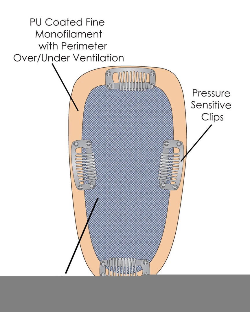 8~12 Inch Easipart HD 12 Inch (Exclusive) | Monofilament Clip-in Crown Volumizer Toppers By Jon Renau 10 8~12 Inch Easipart HD 12 Inch (Exclusive) | Monofilament Clip-in Crown Volumizer Toppers By Jon Renau