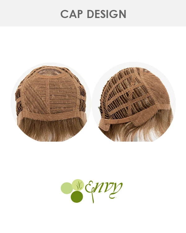 Flame | Monofilament Crown Human Hair Blend Wig By Envy Wigs For Women 12 Flame | Monofilament Crown Human Hair Blend Wig By Envy Wigs For Women