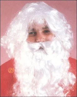 Franco Costume Wigs Santa Wig & Beard Set Costume Wig By Franco