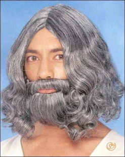 Franco Costume Wigs Biblical Wig & Beard Set Costume Wig By Franco