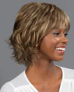 Wavy Mid Layered Shag | Lace Front & Monofilament Synthetic Wig By TressAllure