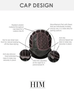 Wigs For Men Daring | Average/Large Men's Lace Front & Monofilament Part Synthetic Wig By HIM 13 Wigs For Men Daring | Average/Large Men's Lace Front & Monofilament Part Synthetic Wig By HIM