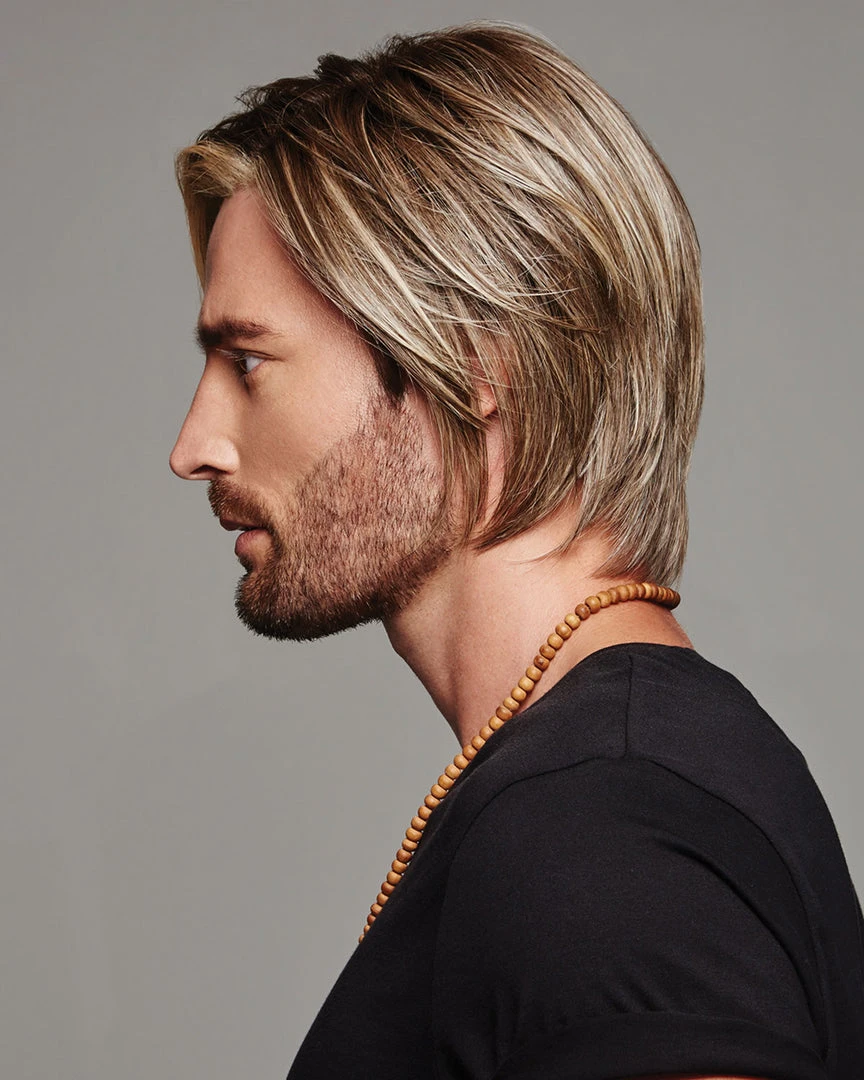 Wigs For Men Daring | Average/Large Men's Lace Front & Monofilament Part Synthetic Wig By HIM 6 Wigs For Men Daring | Average/Large Men's Lace Front & Monofilament Part Synthetic Wig By HIM