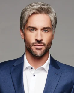 Reserved | Average/Large Men's Lace Front & Monofilament Crown Synthetic Wig By HIM Wigs For Men