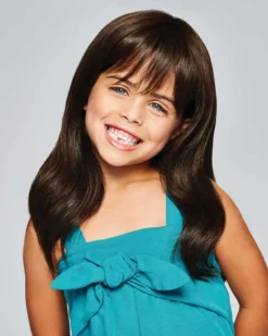 Wigs For Kids Pretty In Layers-Ultra Petite | Kids Monofilament Top Synthetic Wig By Hairdo