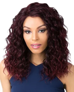 Wigs For Black Women Swiss Lace Marina | Lace Front & Lace Part Synthetic Wig By It's A Wig