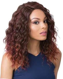 Wigs For Black Women Swiss Lace Marina | Lace Front & Lace Part Synthetic Wig By It's A Wig