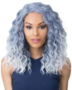 Wigs For Black Women Swiss Lace Marina | Lace Front & Lace Part Synthetic Wig By It's A Wig