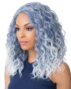 Wigs For Black Women Swiss Lace Marina | Lace Front & Lace Part Synthetic Wig By It's A Wig