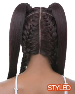 Vixen X Yaki Straight | Lace Front Human Hair Blend Wig By It's A Wig