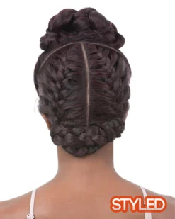 Vixen X Yaki Straight | Lace Front Human Hair Blend Wig By It's A Wig