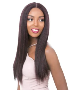Vixen X Yaki Straight | Lace Front Human Hair Blend Wig By It's A Wig
