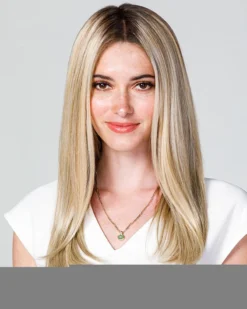 Wiglets EasiPart T HD 18 Inch (Exclusive) | Monofilament Synthetic Hair Toppers By Jon Renau