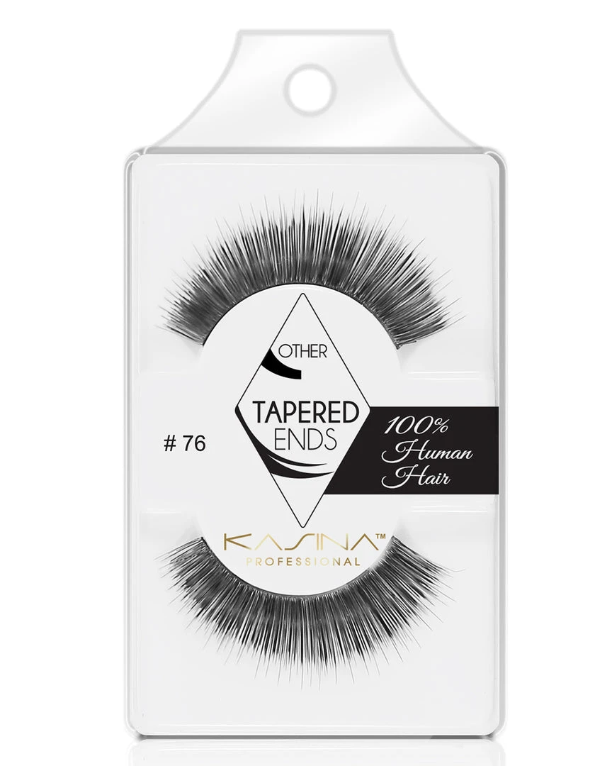 Tapered Ends Eyelashes #76 By Kasina Professional 3 Tapered Ends Eyelashes #76 By Kasina Professional