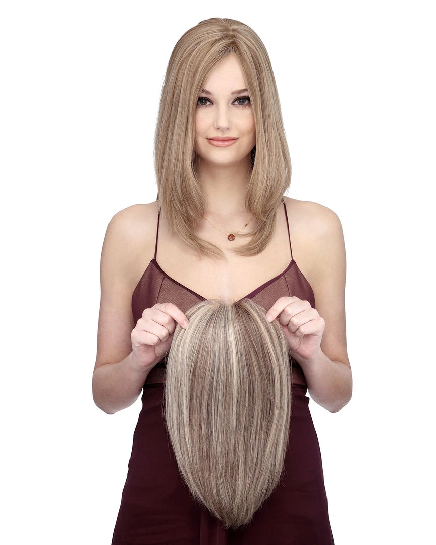 Clearance Items Toppiece 4003 | Monofilament Human Hair Wiglets By Louis Ferre 4 Clearance Items Toppiece 4003 | Monofilament Human Hair Wiglets By Louis Ferre