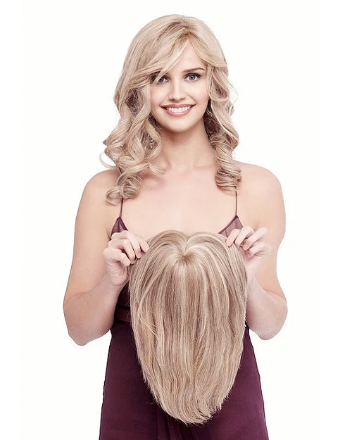 Toppiece 5001 | Half Monofilament Human Hair Wig By Louis Ferre Half Wigs 6 Toppiece 5001 | Half Monofilament Human Hair Wig By Louis Ferre Half Wigs