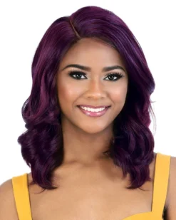 Wigs For Black Women LDP-Estee | Lace Front & Lace Part Synthetic Wig By Motown Tress