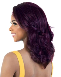 Wigs For Black Women LDP-Estee | Lace Front & Lace Part Synthetic Wig By Motown Tress