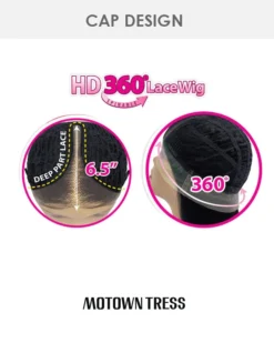 L360 Rina | Lace Front & Lace Part Synthetic Wig By Motown Tress