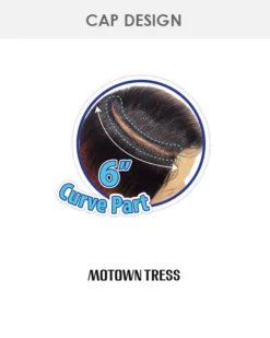 LDP-Curve3 | Lace Front & Lace Part Synthetic Wig By Motown Tress