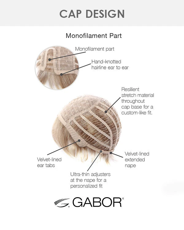 Wigs For Women Salon Sleek-Petite/Average | Monofilament Part Synthetic Wig By Gabor 9 Wigs For Women Salon Sleek-Petite/Average | Monofilament Part Synthetic Wig By Gabor