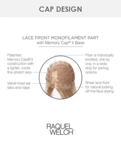 Crowd Pleaser | Lace Front & Monofilament Part Synthetic Wig By Raquel Welch