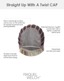 Straight Up With A Twist | Lace Front & Monofilament Synthetic Wig By Raquel Welch Wigs For Women