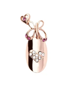 Stephen Nail Jewelry Butterfly (Medium Pink Gold)