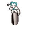 Stephen Nail Jewelry Flower (Small-Black)