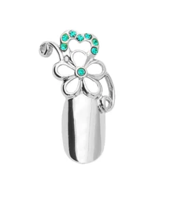 Stephen Nail Jewelry Flower (Small-Silver)
