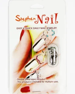 Stephen Nail Jewelry Flower (Medium-Black)
